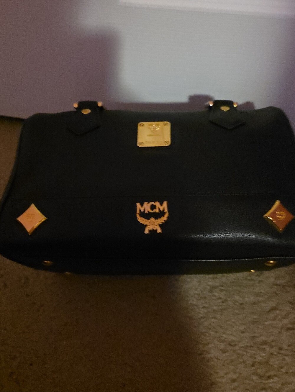 MCM Boston Black Leather Bag - Picture 10 of 13